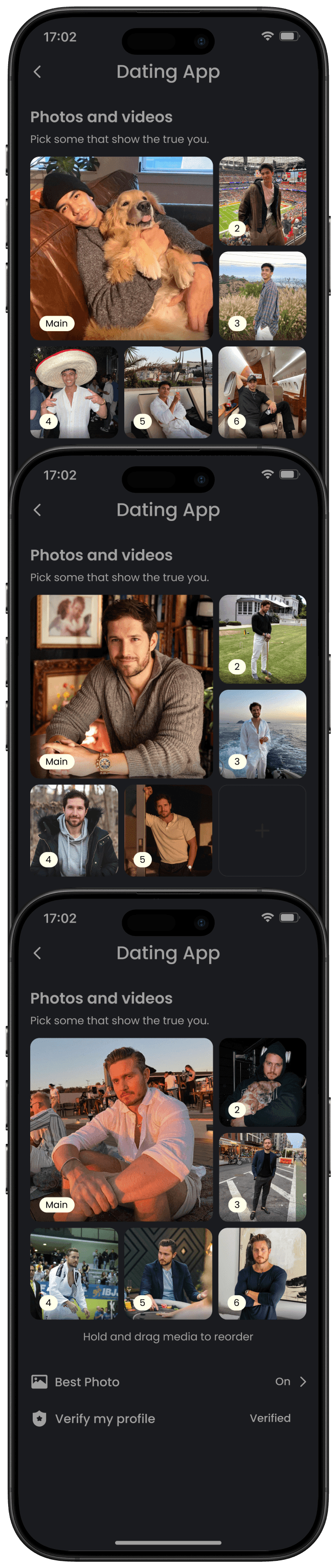 iPhone screenshot of dating app